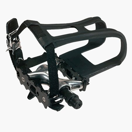 cycle pedals with toe clips